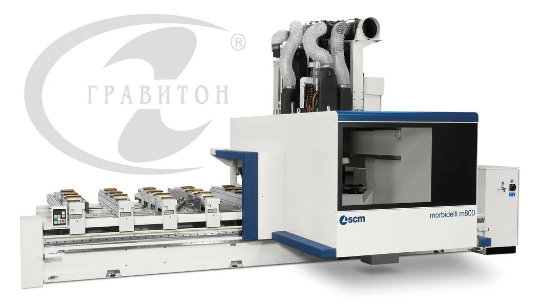 Обрабатывающий центр с ЧПУ для сверления и фрезерования Morbidelli m800 f
