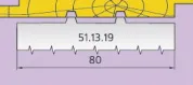 51.13.19 Ножи профильные вагонка L=80 мм.