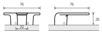 Ruchka-skoba-Tolfo-mezhosevoe-rasstojanie-32 mm-diametr-76-mm-pokrytie-gljancevyj-hrom