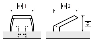 Ручка Milo, межосевое расстояние 16 мм, под глянцевый хром