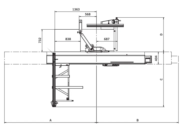 Подсоединение системы отсоса пыли