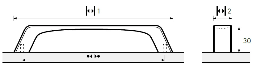 Ruchka-skoba-VERONIA-mezhosevoe-rasstojanie-128-mm-cink-pokrytie-matovaja-nerzhavejushhaja-stal'
