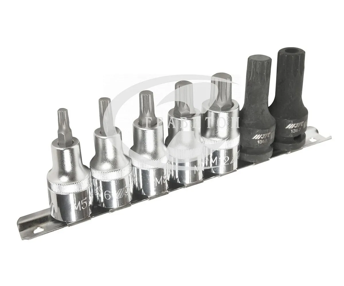 Набор насадок Spline 1/2'' M5-M14. M16H 7шт JTC/1