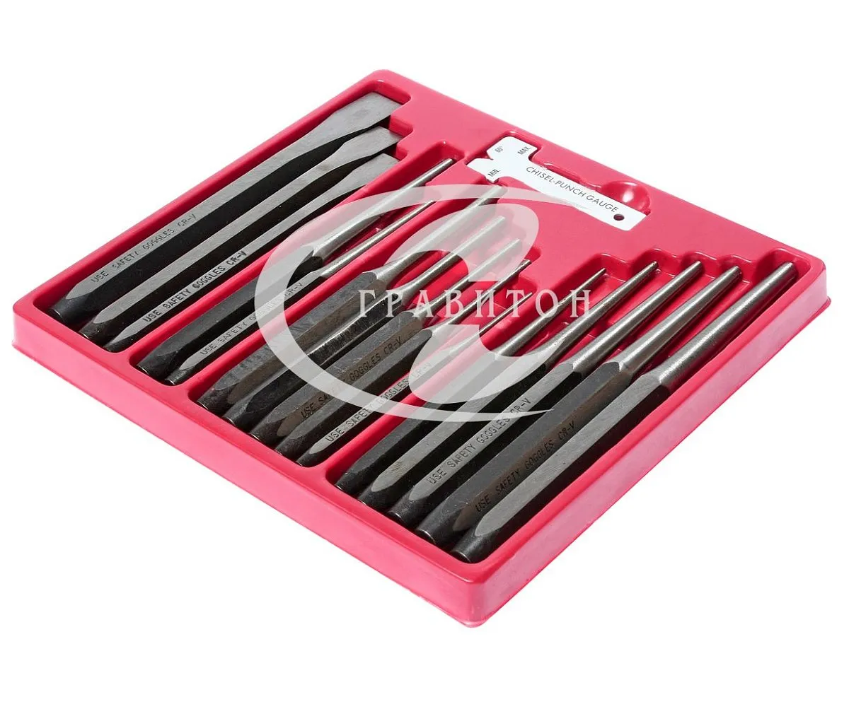 Набор зубил и выколоток (в кейсе) 15 предметов JTC /1/20