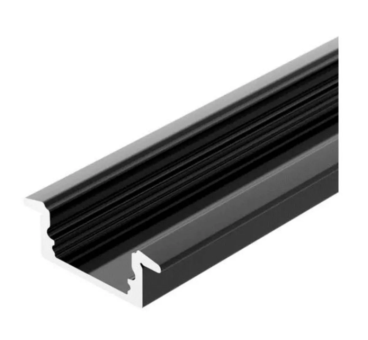 Встраиваемый профиль ЧЕРНЫЙ с экраном в индивид.упаковке 2000х21х7мм