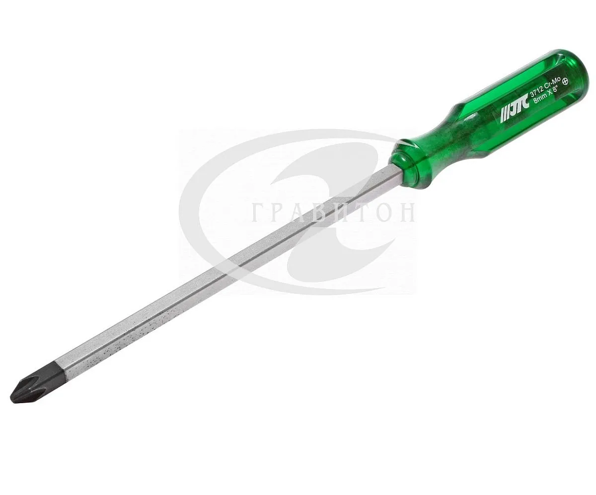 Отвертка PHILIPS со сквозным стержнем PH3 х 200мм JTC /1