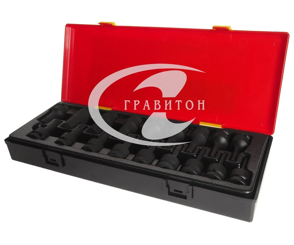 Набор головок торцевых ударных 1/2", 60мм (в кейсе) 18шт JTC /1