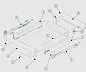Крепление задней стенки ящика SMARTBOX под 16 мм h -116мм,  с1 рел, левая-правая, бел. SAMET