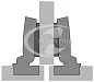 Петля sesnys 8631i, угол 95°, чашка TH52 D35,на среднюю стенку (B3)