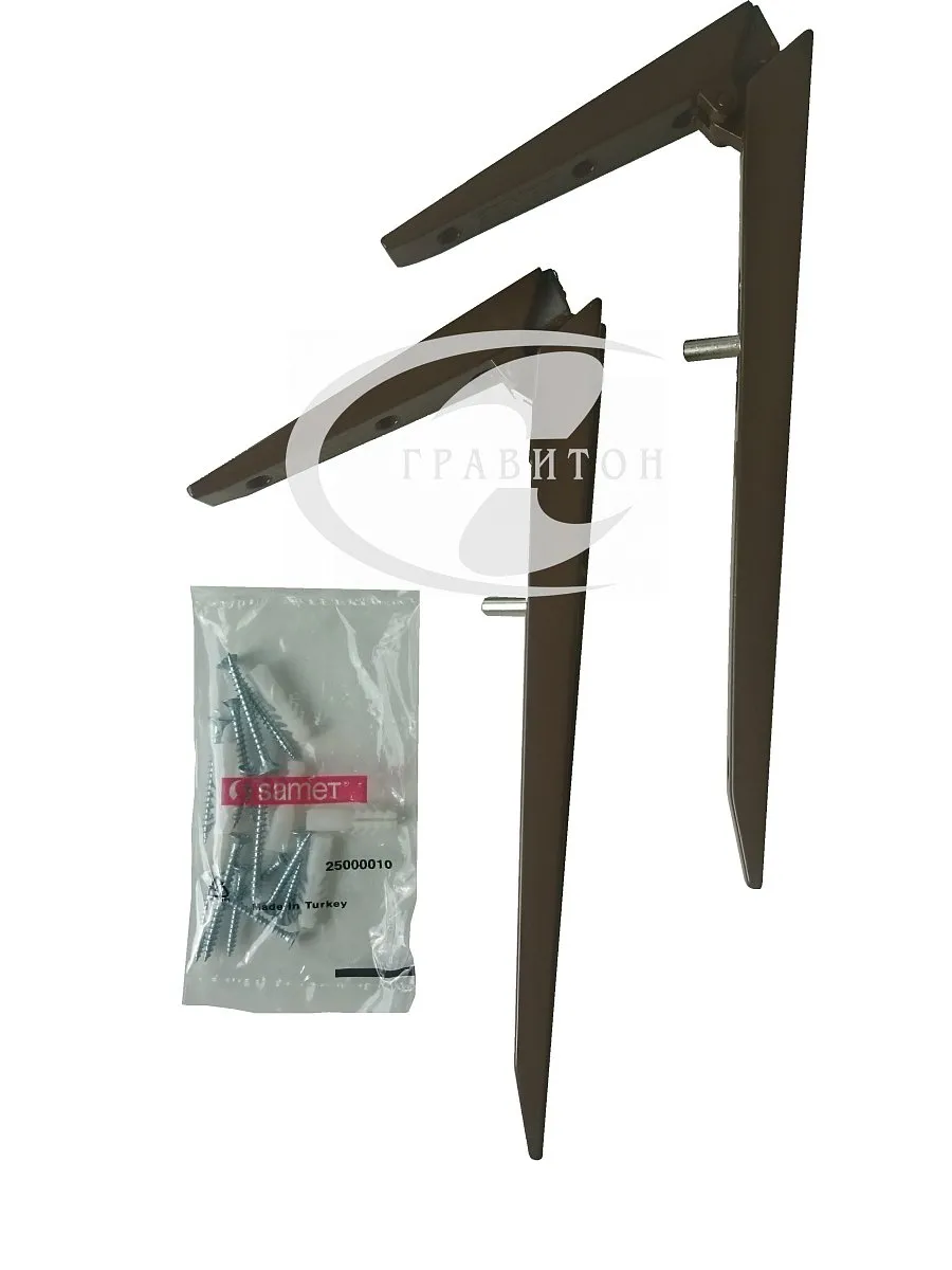 Кронштейн для откидного стола, алюм. коричневый, лев/прав SAMET