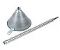Воронка металлическая с гибким наконечником 370мм