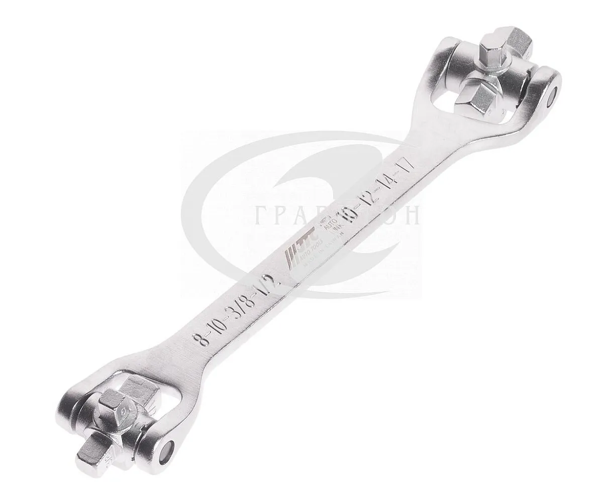 Ключ для маслосливных пробок 8 в 1 (S8, S10, S3/8", S1/2", H10, H12, H14, H17) JTC /1