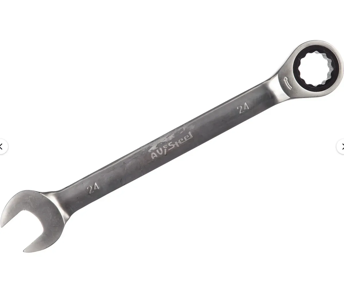Ключ комбинированный трещоточный 24мм "AV Steel"  AV-315024