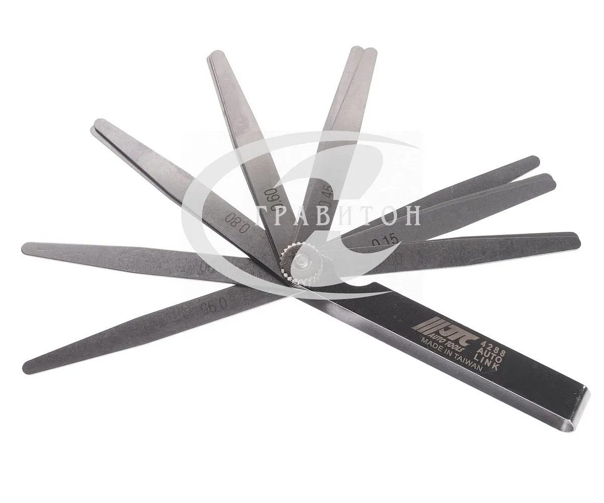 Набор щупов прямых остроконечных для измерения зазора (0.05-1.00мм) 20 лезвий JTC