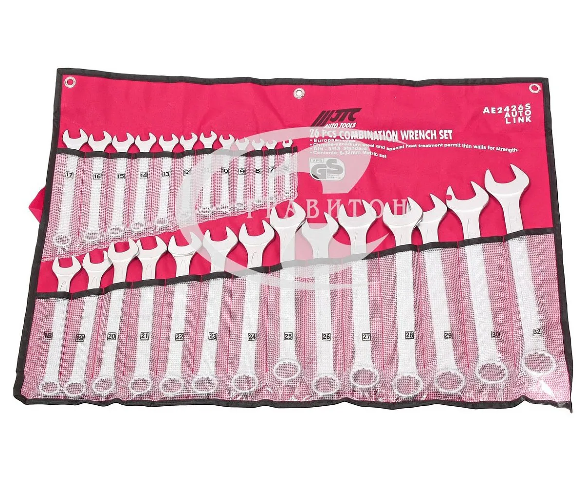 Набор ключей комбинированных 6-32мм (в планшете) 26 предметов JTC /1/4