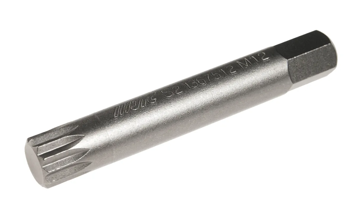 Бита 10мм SPLINE удлиненная М12х75мм S2 JTC