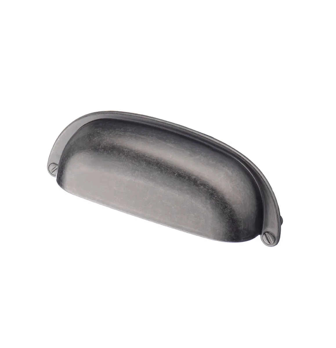 Ручка-ракушка, 96мм, черненый старинный цинк