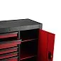 Тележка инструментальная 7 секций, красная с боковым ящиком JTC /1