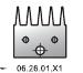 06.26.01.01 нож к фрезе для сращивания L шипа=15 мм, инструм. сталь