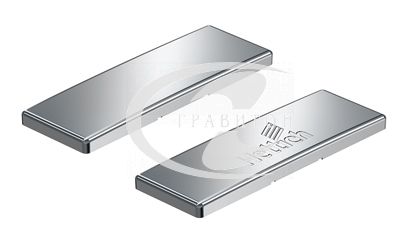 Заглушка на консоль петли Intermat с логотипом Hettich, сталь