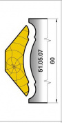 51.05.07 Ножи профильные плинтус L=60 мм.