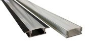 Профиль врезной для LED-ленты, Хром матовый 24,3/17*6.9*3000мм.