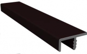 Кромочный профиль для плиты 18-19 мм, загиб односторонний 8 мм (L-2,9 м), шоколад