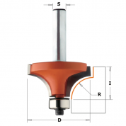 Фреза внутр.радиус R=16 (нижн. подш.) S=8 D=44,5x22