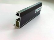 Вертикальный профиль трапеция Графит матовый L= 5.4м. slim (12 шт)