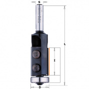 Фреза обгонная (нижн. подш.), смен.ножи HM Z2 S=8 D=19x30 RH