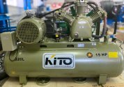 Компрессор KITO SGJ2100T  (380В, 11 кВт.; пр-ть 1200 л/м.; 12.5 атм.; рес. 320 л)