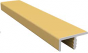 Кромочный профиль для плиты 18-19 мм, загиб односторонний 8 мм (L-2,9 м), золото