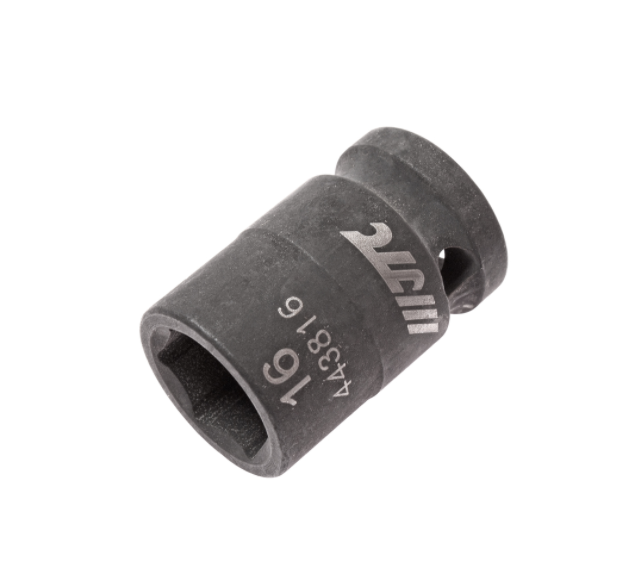 Головка торцевая ударная 6-гранная 1/2" х 16мм, длина 38мм JTC /1/10/200