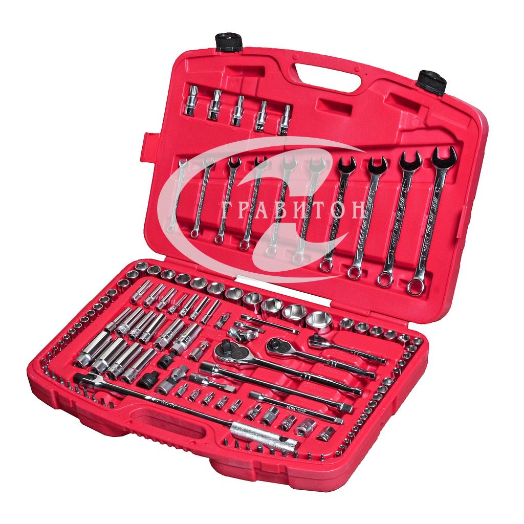 Набор инструментов 1/4" & 3/8" & 1/2" 6-гранный (в кейсе) 123 предмета JTC /1