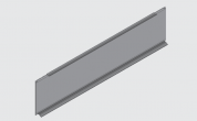 Металлическая  надставка на боковину (Н180 мм) для ящиков НОВЫЙ SMARTBOX, 500 мм , серая SAMET