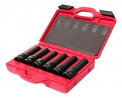 Набор головок торцевых ударных глубоких 6-гранных TORX 3/4" E18-E24, 12-гранных 17-19мм, длина 110мм