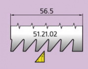 51.21.02Ножи профильные штапик L=50 мм.