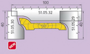 51.05.30 Ножи профильные  для плинтуса L=40 мм.