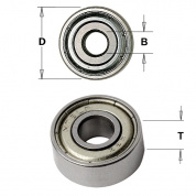 Подшипник D=24/8x8