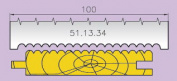 51.13.34 Ножи профильные  L=100 мм.