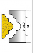 51.23.01 Ножи профильные притворная планка L=50 мм.