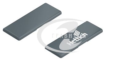 Заглушка для консоли петли SENSYS 8657I, пластик, антрацит, с логотипом HETTICH
