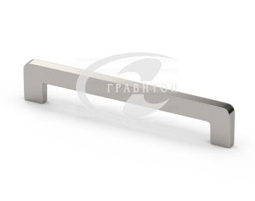 Ручка-скоба, межосевое расстояние 192 мм, длина 204 мм, покрытие -  нержавеющая сталь