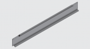 Металлическая надставка на боковину  (Н116мм) для ящиков НОВЫЙ SMARTBOX, 400 мм , белая SAMET