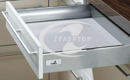 Комплект ящика InnoTech полного выдвижения с Silent System, NL260, H70, цвет серый