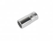 Головка торцевая 12-гранная 1/4" х 10мм, длина 25мм JTC /1/20/1000
