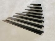 Ручка торцевая закругленная 096/120, ширина 40 мм (800), черный матовый
