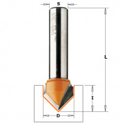 Фреза пазовая c углом 90гр. S=12 D=19x16