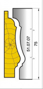 51.07.07 Ножи профильные плинтус-наличник L=80 мм.