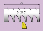 51.21.01 Ножи профильные штапик L=70 мм.